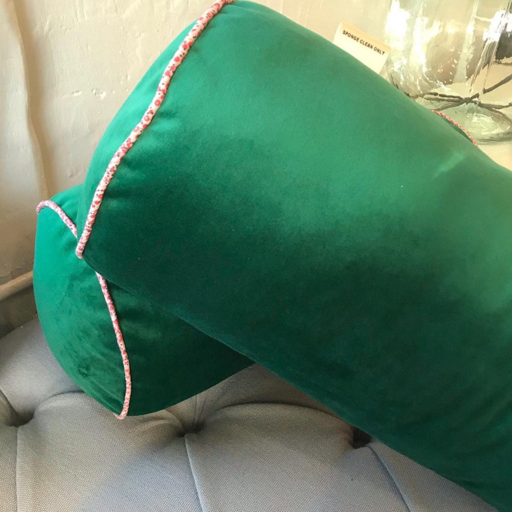 Velvet Bolster Cushion From Loft to Loved