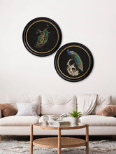 C.1847 Dark Peacock in Round Frame