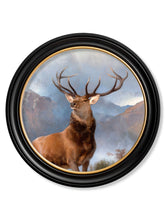 C.1851 Monarch of The Glen in Round Frame