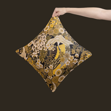 Japanese Gold Crane Cotton Cushion