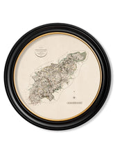 C.1806 County Maps of England in Round Frame