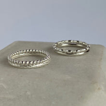 Silver Stacking Rings Workshop